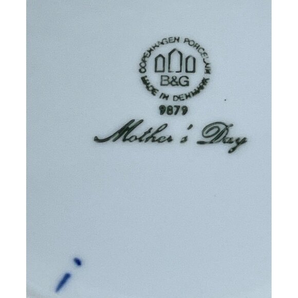 Bing & Grondahl 1969 1979 Mors Mothers Day Dog Pups Collector Plate 9879 Denmark - Picture 3 of 4